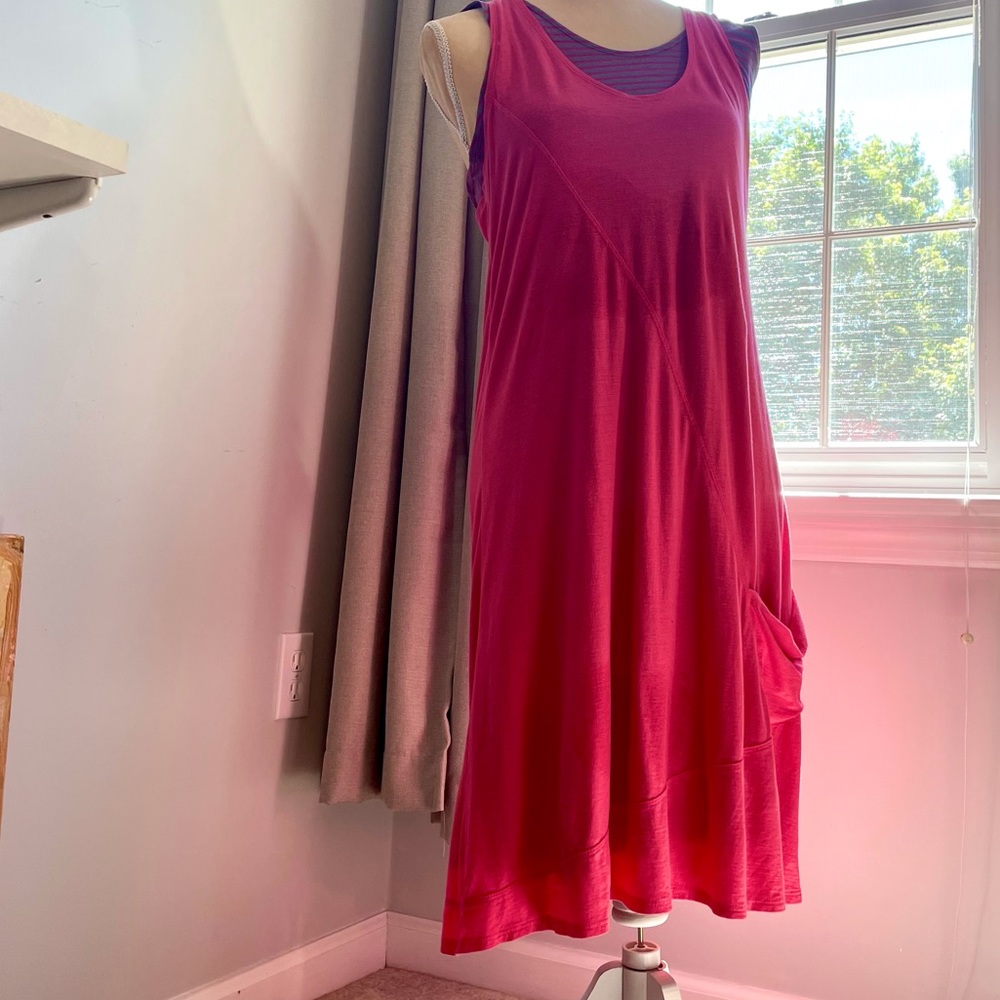 Horny Toad Sundress - two layers -size large.